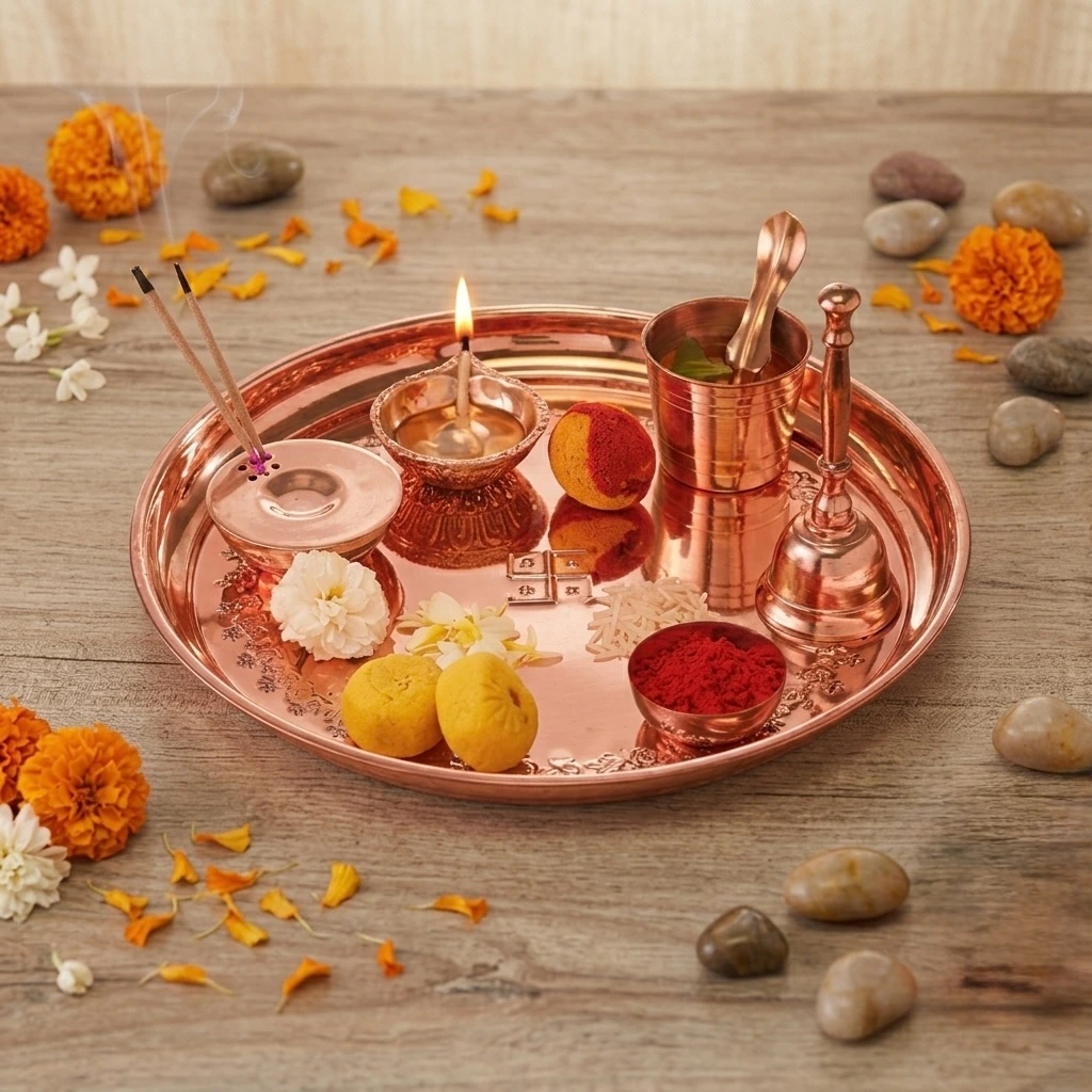 Brass Pooja Thali